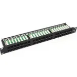 DATACOM Patch panel 19\" UTP 48 port CAT5E LSA 1U BK (6x8p)