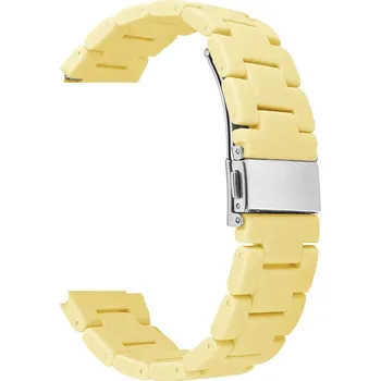 Řemínek na hodinky Lige Řemínek k hodinkám / Eco plast / šířka 22mm / pastelově žlutá 660531