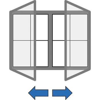 Informační tabulka Venkovní vitrína magnetická, s dvoukřídlými dveřmi, 1040 x 700 mm