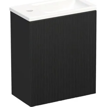 Koupelnový nábytek Koupelnová skříňka s umyvadlem Intedoor TRENTA 42 cm černá matná TRE 42 1D P PU A9276