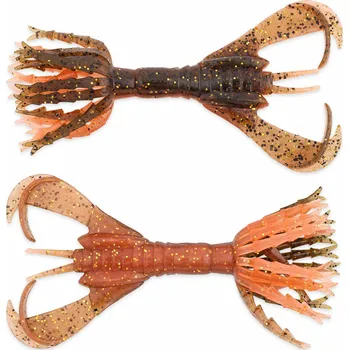 Umělá nástraha Gumová nástraha Keitech Hyper Spider 3,2" 8cm Green Pumpkin Orange Gold 520T (6ks)