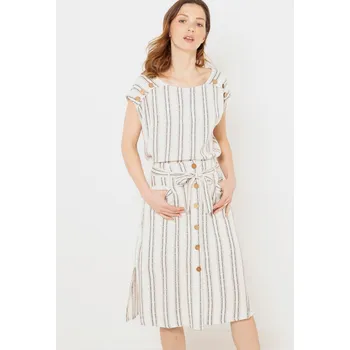 Dámská halenka Krémová pruhovaná halenka CAMAIEU - Dámské CAMAIEU bílá 1920237