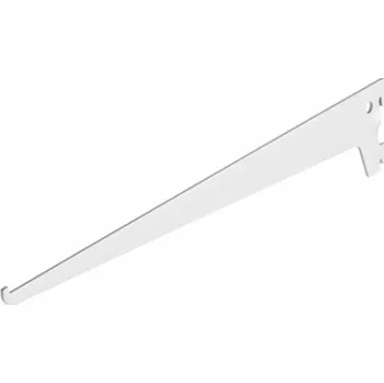 Nábytkové kování Konzola jednoduchá bílá 400mm