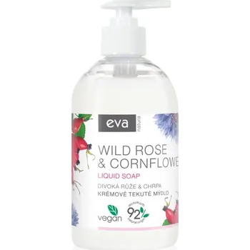 Mýdlo Eva Natura Wild rose & Cornflower krémové tekuté mýdlo na ruce 500 ml