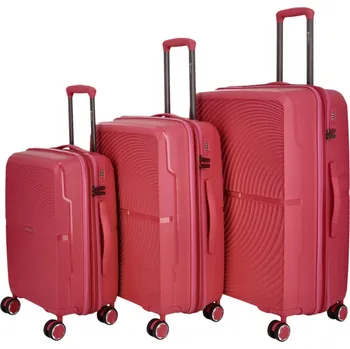 Cestovní plastový kufr Darex SADA, růžový