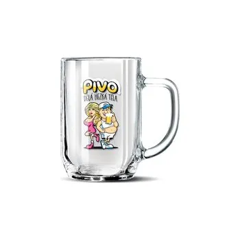 Sklenice Nekupto Dárkový půllitr Pivo dělá hezká těla RDH