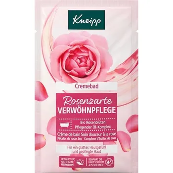Kneipp Prisada-do-koupele Penove-a-kremove-koupeleKrémová koupel Rose jemná hýčkající péče 50 ml (660,00 Kč / 1 l)