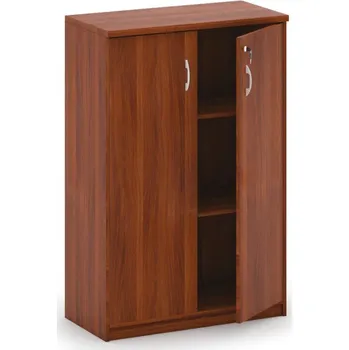 Kancelářská sestava Kancelářská skříň MIRELLI, 800 x 400 x 1200 mm, ořech