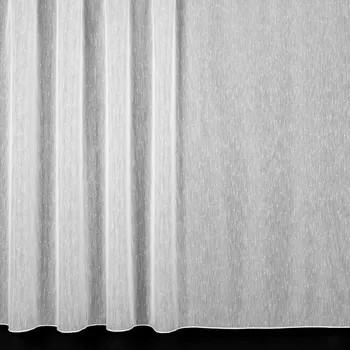 Voálová záclona BD22395, nopky, hrubší struktura, s olůvkem, bílá, výška 130cm ( v metráži)