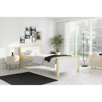 Dětská postel Postel KAMIL 90x200 cm borovice masiv s matrací