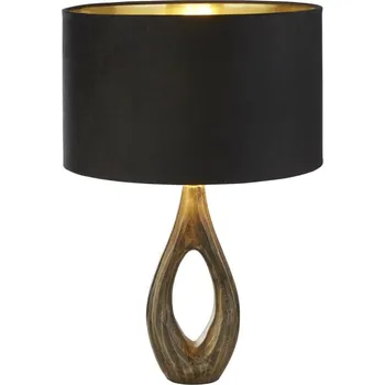 Lampička Searchlight EU86531BK - Stolní lampa BUCKLOW 1xE27/40W/230V mosaz