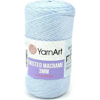 Příze Pletací příze Macrame Twisted, sv.modrá č. 760, 250 g, 195 m