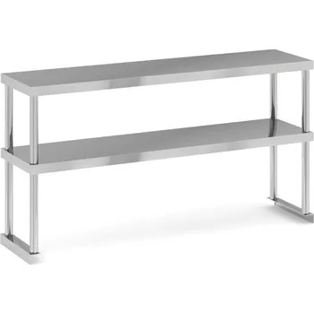 Dílenský regál Stolový nástavec dvoupatrový, 1200 x 300 x 600 mm