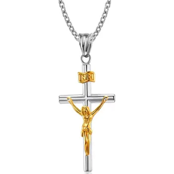 Přívěsek Amparo Miranda® Křížek C589, Barva stříbrno-zlatý