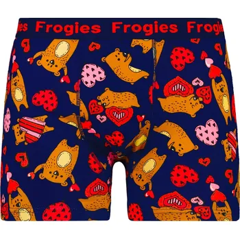Pánské spodní prádlo Pánské boxerky Frogies Bears Love Frogies modrá 1787250