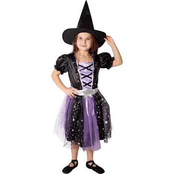 Karnevalový kostým Rappa Dětský kostým čarodějnice černo-fialová (S) e-obal