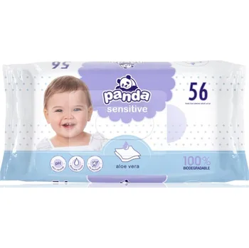 Dětský vlhčený ubrousek Bella Baby Happy Panda Sensitive vlhčené ubrousky pro děti 56 ks