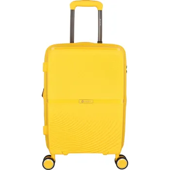 Cestovní plastový kufr Darex velikosti S, žlutý