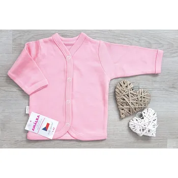 Kojenecká bunda AMÁLKA Bavlněný, kojenecký kabátek, lososový Velikost: 86