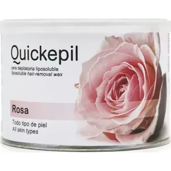 Depilační vosk QUICKEPIL - plechovka 400ml růže (AS)