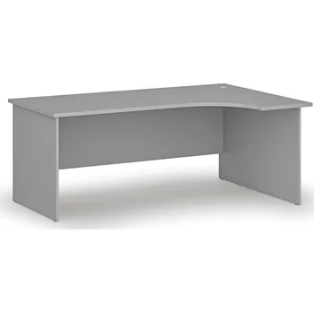 Psací stůl Rohový kancelářský psací stůl PRIMO GRAY, 180x120 cm, pravý, šedá
