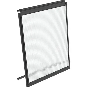 Skleník stěnové ventilační okno černé VITAVIA typ V (40000608) PC 6 mm
