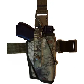 Pouzdro na pistoli s dvojím jištěním stehenní - Kryptek Mandrake - Gen.2 (Stehenní pouzdro na zbraň)