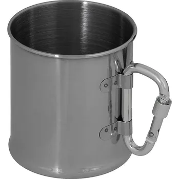 US polní hrneček s karabinou 220ml (nerezová ocel) - MFH