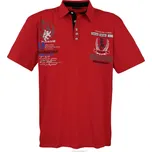 LAVECCHIA polokošile pánská 2038 nadměrná velikost 8XL červená