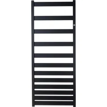 Radiátor Instalprojekt - Koupelnový radiátor BELTI černá barva - Barva - Černá , Doporučená topná tyč (W) - 600, Rozměr A - 60, Rozměr C - 120, Skutečný rozměr radiátoru (v mm) - 600 x 1203 mm, Typ připojení - Klasické (na rozteč) RADBEL601231
