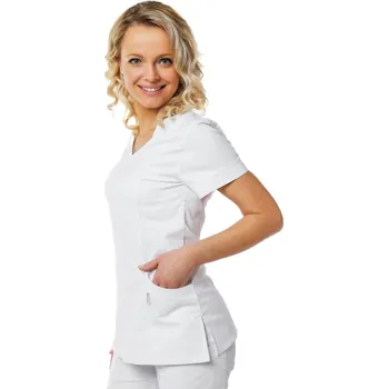 Zdravotnický oděv PERLIČKA Zdravotnická košile VIKY SATTÉ Bílá Barva: Bílá, Velikost: 40