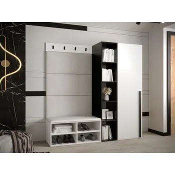 Předsíňová stěna Předsíňová stěna Miro 1 - bílá Barva: Bílá Ekokůže