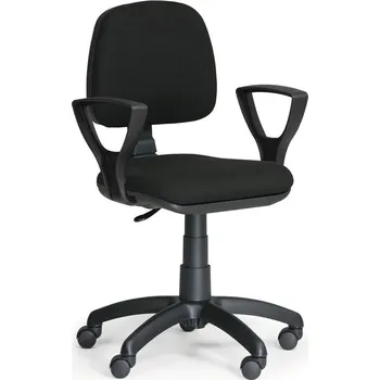 Kancelářská židle MILANO s područkami, černá