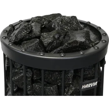 Saunové kameny HARVIA, vel. 5-10 cm, 20kg, černý vulkanit