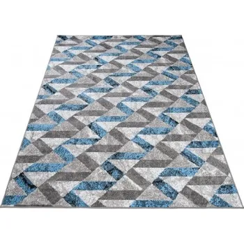 Koberec Koberec MAYA Q544B PP EYM modrý / šedý / bílý