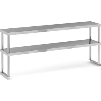 Dílenský regál Stolový nástavec dvoupatrový, 1500 x 300 x 600 mm