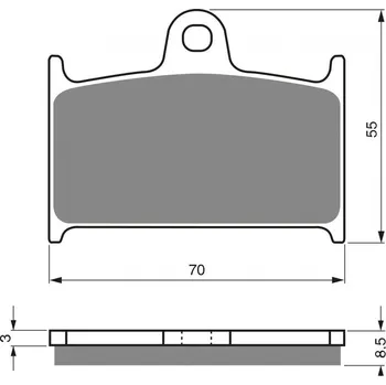 Autodíl Brzdové destičky GOLDFREN 017 S33 STREET FRONT