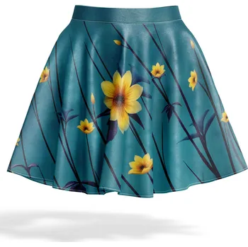 Dámská sukně UTOPY Dámská mini sukně Yellow Aster Velikost: S