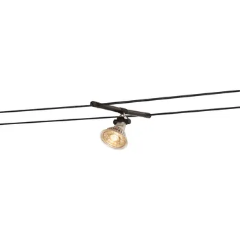 SLV Držák COSMIC svítidla pro lankový systém TENSEO výkyvný černá 139090