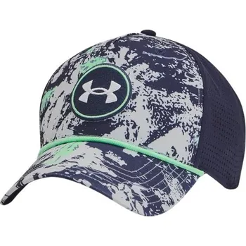 Čepice Under Armour Driver Snapback pánská kšiltovka, halo gray/matrix green