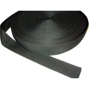 Upínací popruh Popruh 40mm černý (pevně tkaný)