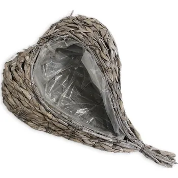 umělá květina Proutěné srdce na hrob 35 cm