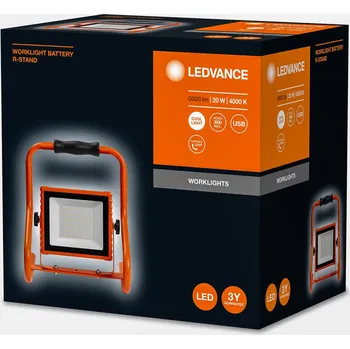 Lampička LEDVANCE Pracovní lampa LED na baterie 20 W oranžová, černá LED 20 W celkem - Doprava zdarma