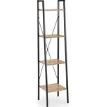 Odkládací regál Narvik, dub sonoma / černá