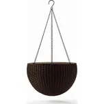 Květináč Keter Hanging Sphere whiskey hnědý
