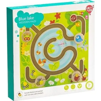 Hlavolam Lucy&Leo Dřevěný motorický labyrint, Modré jezero