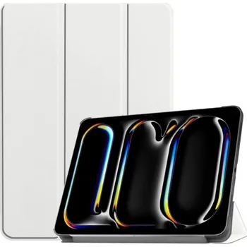 Pouzdro na mobilní telefon Pouzdro z PU kůže s funkcí uspání pro iPad Pro 11" (2024/2025) - bílé