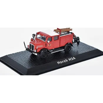 autíčko Horch H3A Hasiči 1:72 - Atlas časopis s modelem Horch H3A Hasiči - kovový model auta