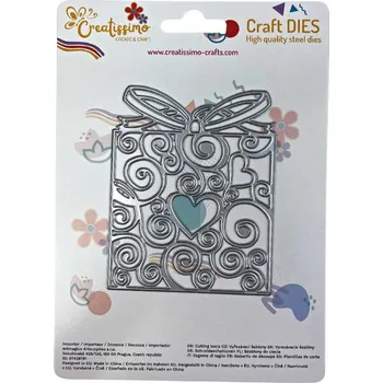 Kancelářská technika Creatissimo - vyřezávací šablona Dáreček 80x100 mm