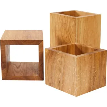 Jednorázové nádobí VERLO | Podstavec bufetový, materiál buk, velikost 175 × 265 × 175 mm